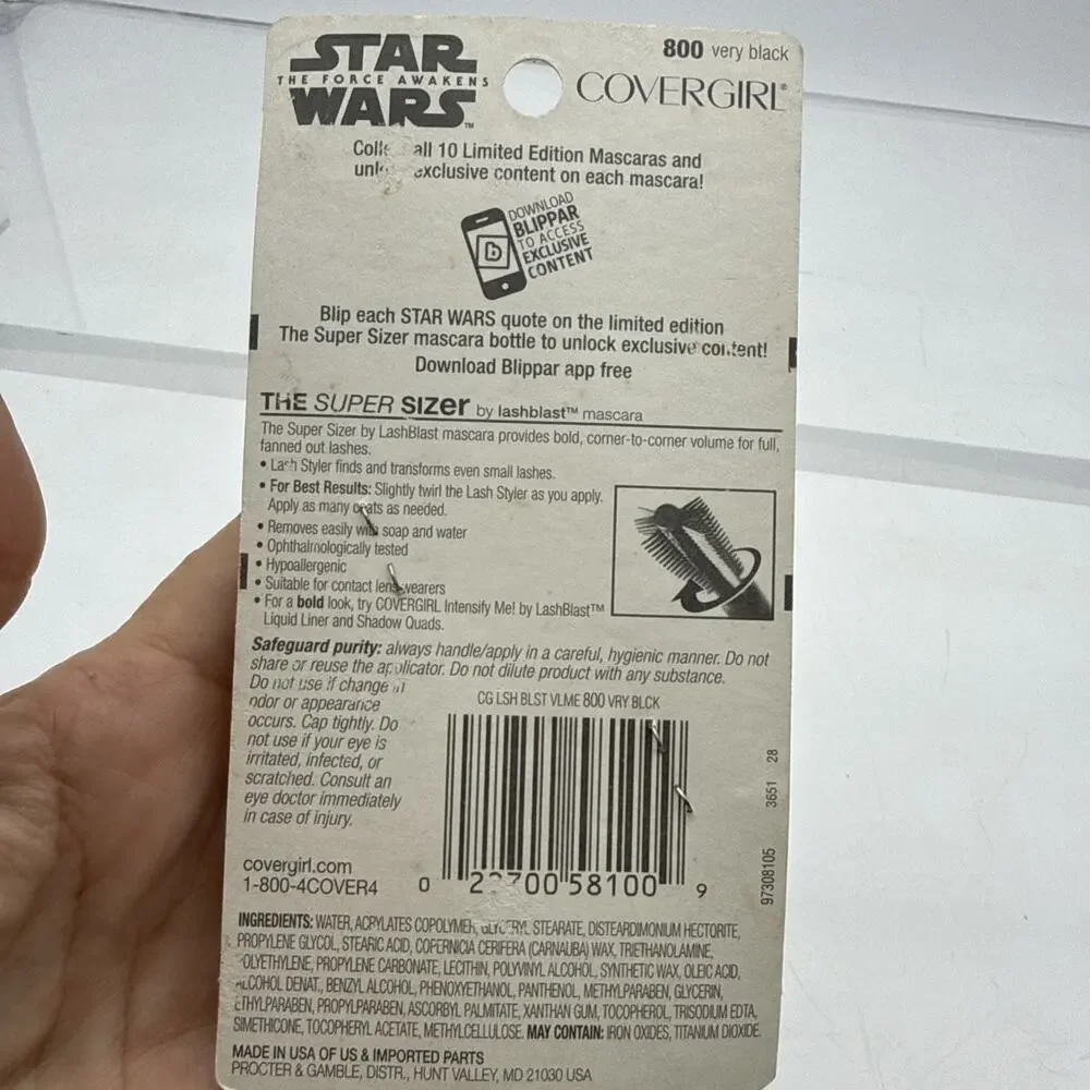 Covergirl Limited Edition Super Sizer Star Wars Mascara Dark And Light Side NIP